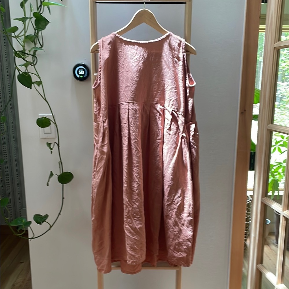 Inez Sleeveless Pink Swing Dress